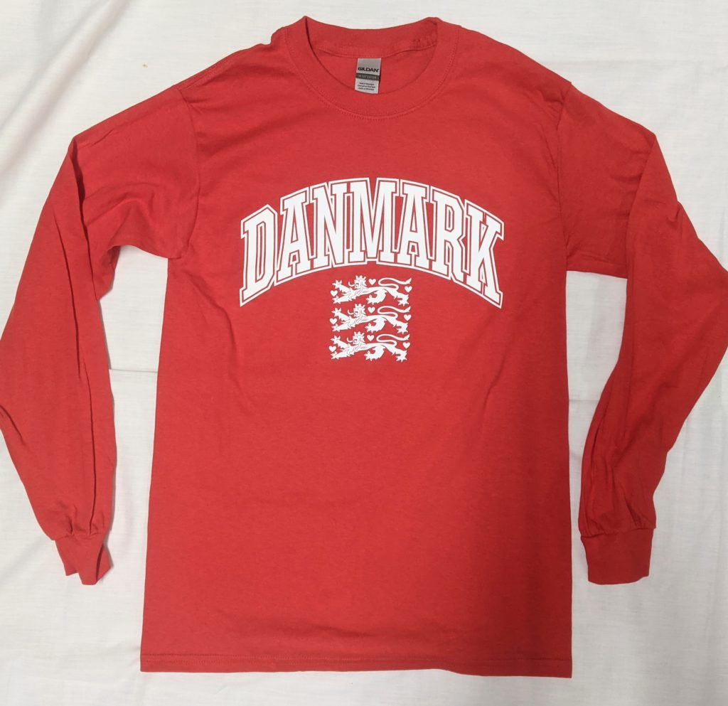 Danmark Collegiate Sleeve T-Shirt - Danish Windmill