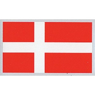 100mm DENMARK Danish Flag Danmark 4 Decals x2 Vinyl Bumper Stickers 